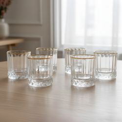 Glass Cups Set 6 Pcs